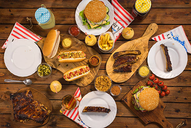 istock Picnic Table to Celebrate 4th of July 2219365635