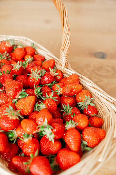 istock Fresh Strawberries in Basket Close-Up View 2219371656
