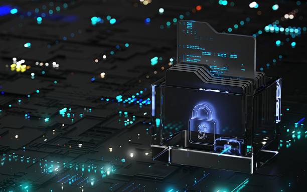 istock Cyber Security Ransomware Phishing Fingerprint Email Encrypted Technology, Digital Information Protected Secured 2219373020
