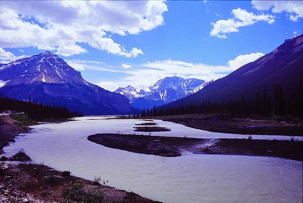 istock Athabasca River and Athabasca Falls in Jasper National Park Alberta Canada July 1991 2219379882