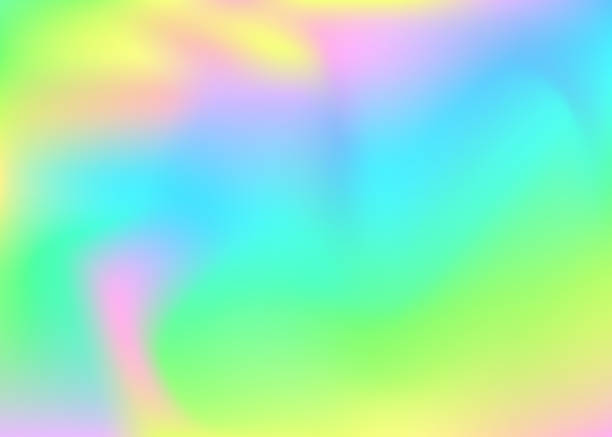 istock Pearlescent Background. Retro Design. Minimal Light. Soft Spectrum Illustration. Neon Foil. Yellow Shiny Texture. Abstract Texture. Holographic Gradient. Green Pearlescent Background 2219382711