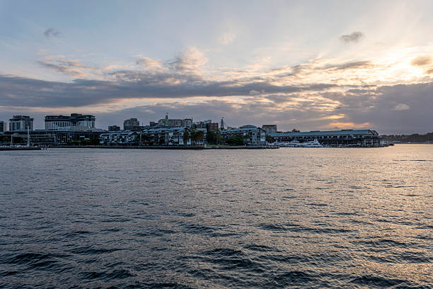 Dusk at Darling Harbour, Sydney, Australia.