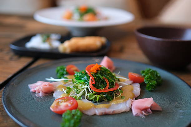 istock fish Carpaccio. Chilled Red Snapper Carpaccio 2219388875