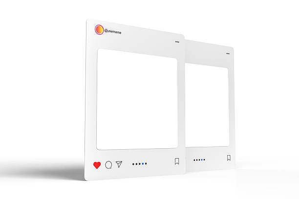 istock 3D Social media post interface mockup. Social frame mobile app page template for user carousel post feed, like, share, comment, business promotion. Minimal design content for commercial purposes 2219392254