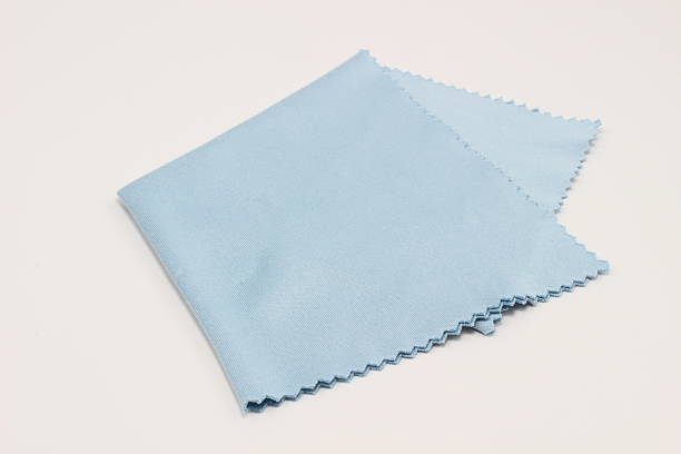 istock Blue simple lens cloth, delicate shine 2219398562