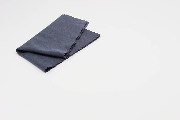 istock High-quality cloth product protecting camera lenses, a black lens cloth. 2219398594