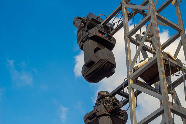 Professional Stage Lighting Fixtures on Truss