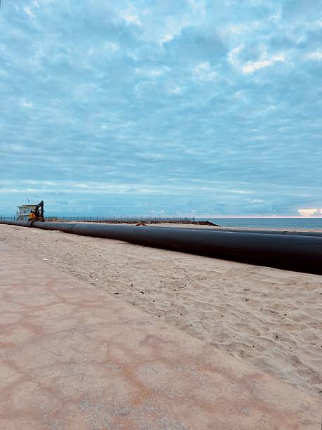 Carlsbad Beach with Sand Reclamation Operations