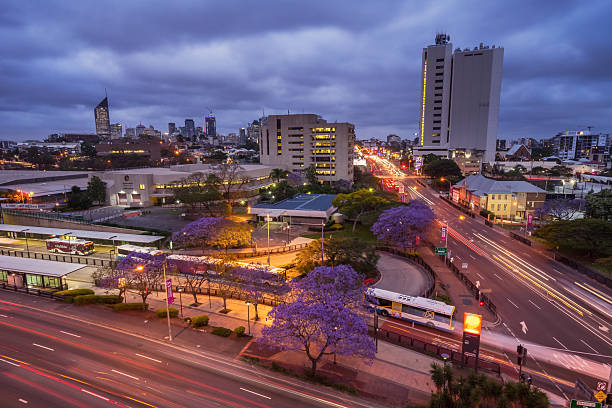 istock Woolloongabba Station - Jacranda 2219411945