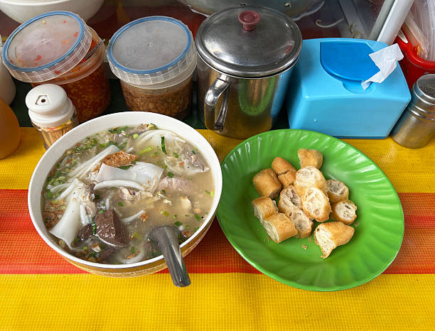 istock Noodle Soup with Pork Offal, Served with Chinese Crullers 2219413116
