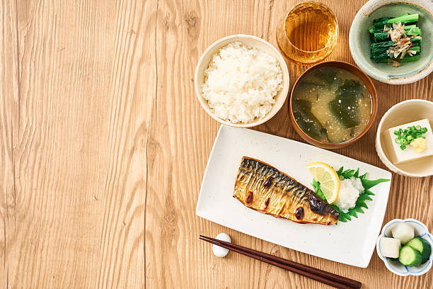 istock Grilled mackerel set meal-Common Japanese set meals 2219417576