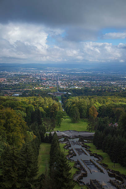 Overlooking Bergpark Wilhelmshoehe in Kassel, Germany