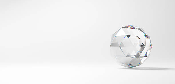 istock 3d illustration of sparkling round gemstones on white background.Copy space. (Horizontal) 2219428769