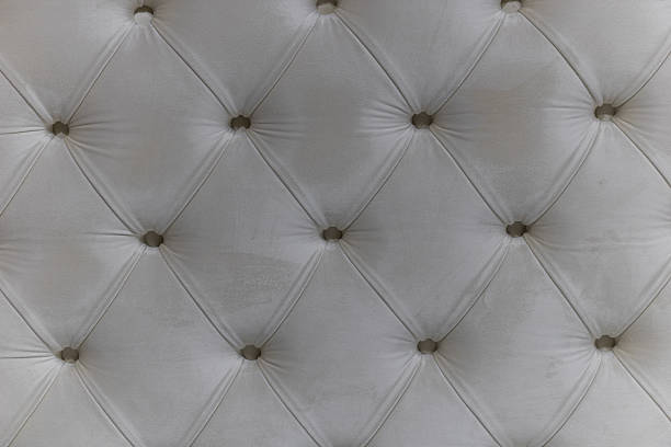 istock Light Grey Velvet Tufted Upholstery 2219435768