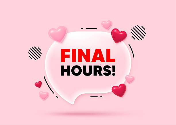 istock Final hours sale. Special offer price sign. Glass speech bubble. Vector 2219440112