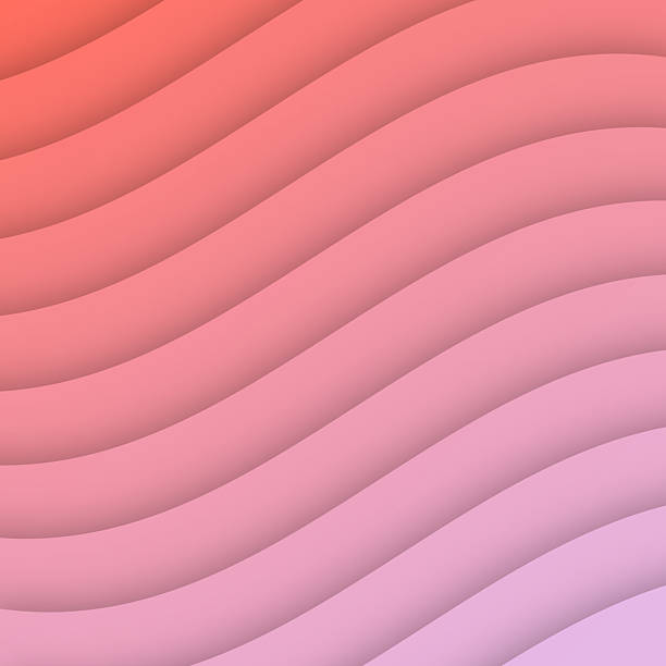 istock Pink abstract wave shapes - Paper cut background - Trendy 3D design 2219440276