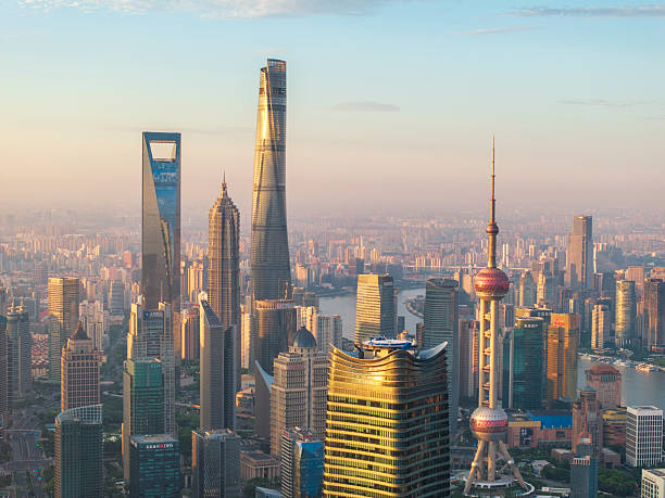 istock Shanghai's Iconic Skyline at Golden Hour 2219442159