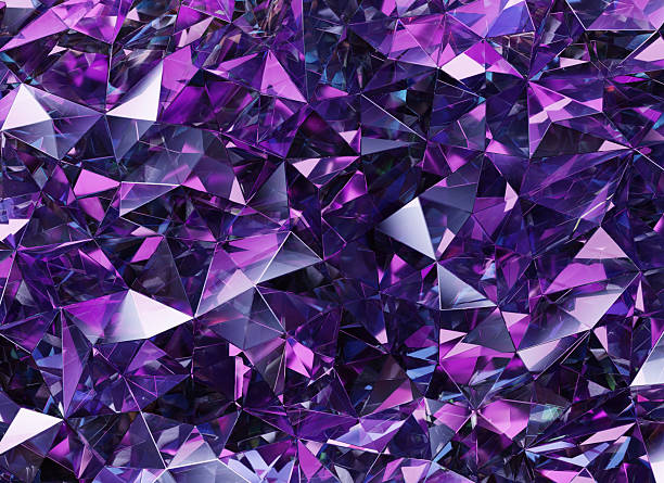 istock Luxury Abstract Realistic Purple Crystal Texture Reflection Close Up Background 3D rendering 2219443895