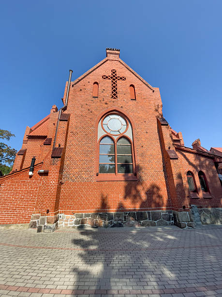 istock View on the Transfiguration Cathedral in Zelenogradsk town, Russia 2219446233