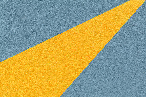 istock Abstract old geometric gray paper background with yellow rays, macro texture for banner, template, presentation 2219450145