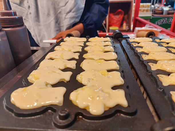istock Bungeo-ppang, fish-shaped waffle stuffed with sweetened red bean paste 2219455962