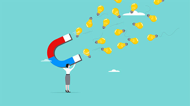 istock imagination to create new idea with woman holding big magnet to magnetize light bulb idea, creativity or innovation for new business, Idea Generation Strategies For Driving Innovation and Growth 2219457036