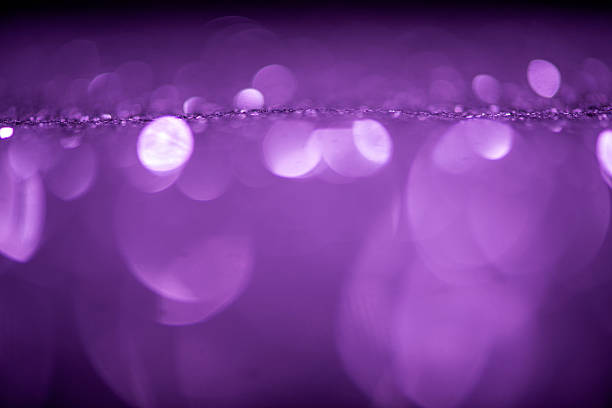 This refined abstract artwork unfolds a Purple bokeh tapestry of defocused circle highlights over a lustrous plum base, dusted with whisper-fine glitter for tactile decoration. Designers gain instant template value via the spacious copy space, ideal for gala invitation, brand header, or polished web banner assets. The mix of upscale luxury, soft romance, and joyful celebration adapts seamlessly to Christmas, Valentine's Day  Holiday, or milestone party visuals.