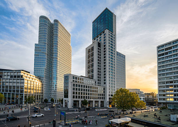 istock view on modern business architecture in west Berlin at sunset 2219463024