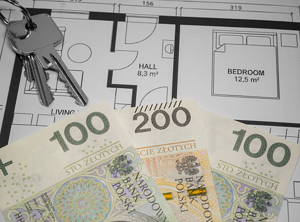 istock Real estate market, layout design of a new apartment from a developer 2219464498