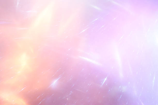 Background of bright white pastel lens flare lights. Abstract image