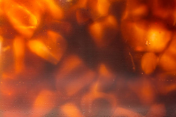 Closeup view of cold brew coffee in a glass