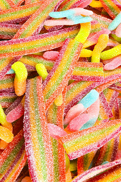 istock Assorted gummy candies. Top view. Jelly  sweets. 2219482815