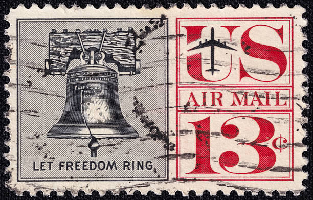 An concept image of a blank stamp, postage