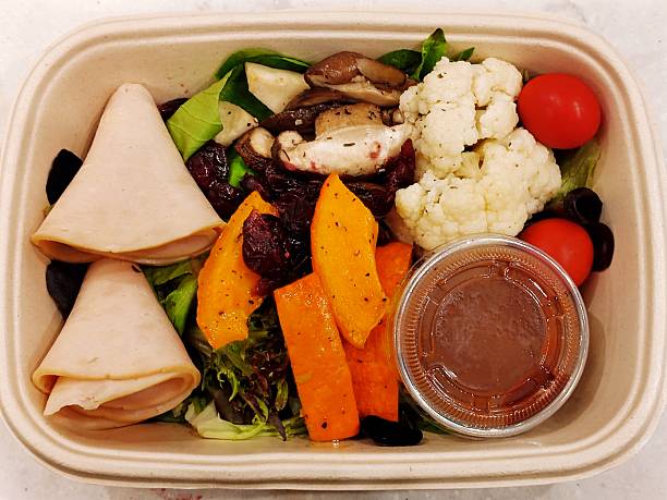 istock Pumpkin Turkey Salad with Cranberry Sauce 2219486743