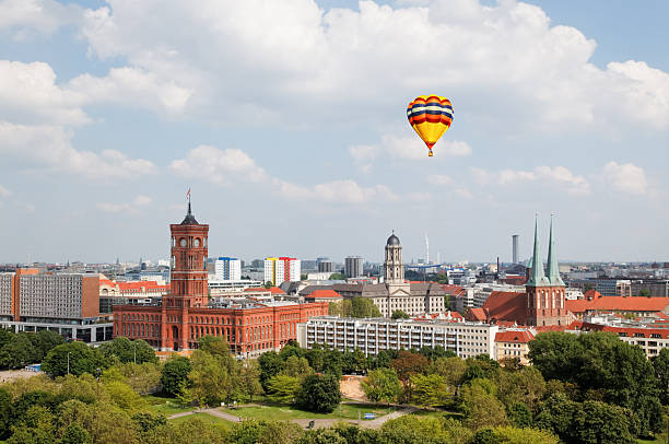 aerial view of central Berlin
