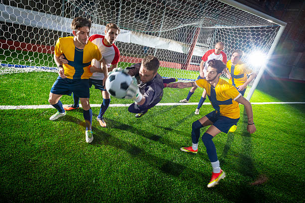 istock Football match in stadium: Action 2219491703