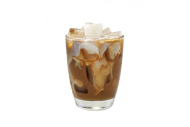 istock Ice latte coffee put on white background in concept isolation photo. 2219492856