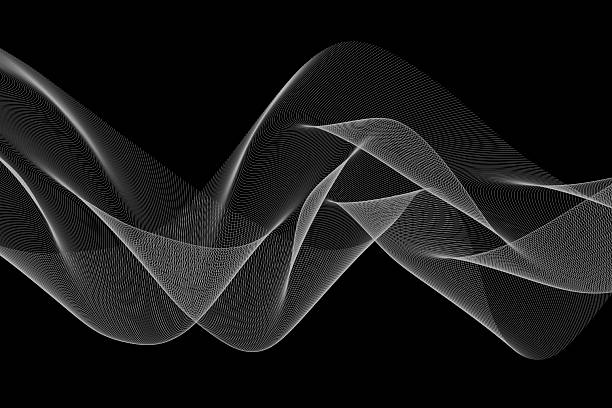 istock Modern and minimalist wave background – Black and white 2219497013