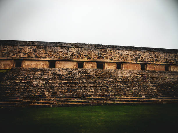 Archeological site Chichen Itza In Mexico Pyramid Kukulkan temple