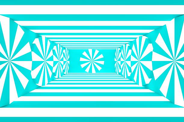 Abstract background, stage geometry shaped podium mockup for product display, tunnel with lights