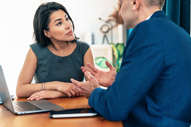 istock Productive Meeting with coworker 2219514846
