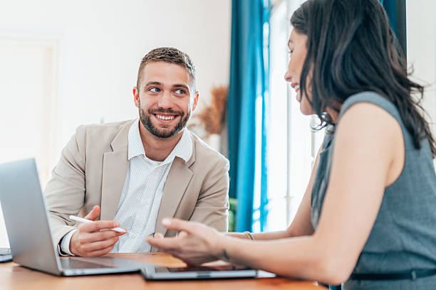 istock Productive Meeting with coworker 2219514852