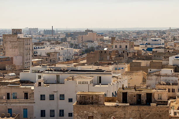 istock A high-angle view shows a densely packed cityscape with many low-rise 2219519735