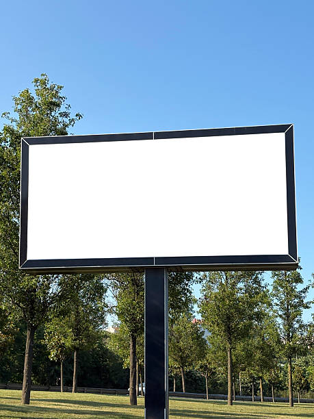 istock Empty billboard for outdoor advertising with Clipping Path 2219521794