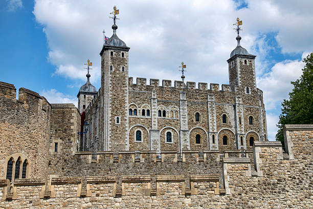 London, England, UK - May 3, 2025:  The Tower of London, the historic castle  on the north bank of the River Thames.