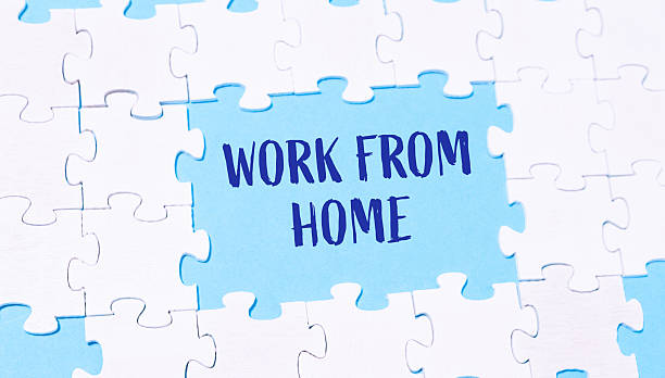 istock Jigsaw puzzle with the words work from home written in the middle 2219527994