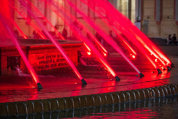 istock Colorful Piazza de Ferrari fountain 2219528232