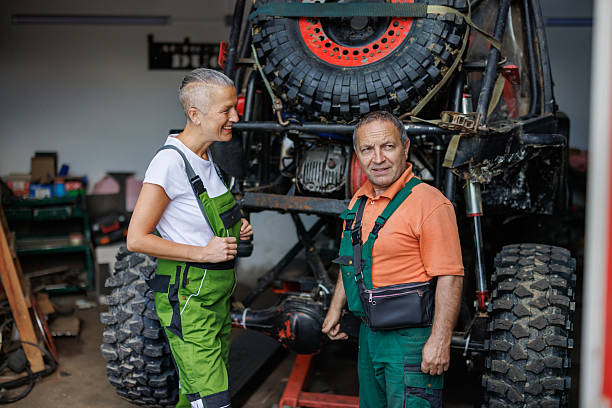 istock Skilled Mechanics : A Man and Woman in Their Element 2219530384