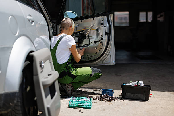 istock The car door gets her full attention 2219530853