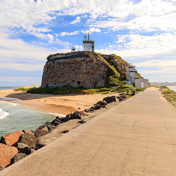 istock Nobby's Point Lighthouse and Walkway, Newcastle, Australia 2219540513